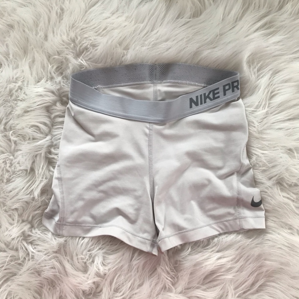 White Nike pro spandex
